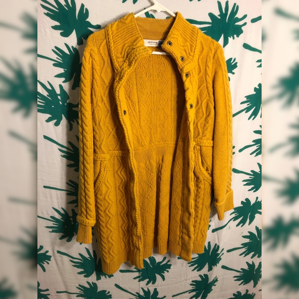 Sparrow Mustard Yellow Long Sweater